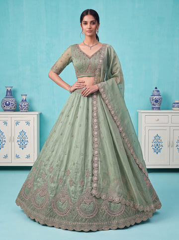 Mehendi Lehenga