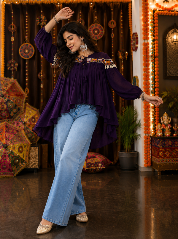 Navratri Designer Top houseofpanchhi