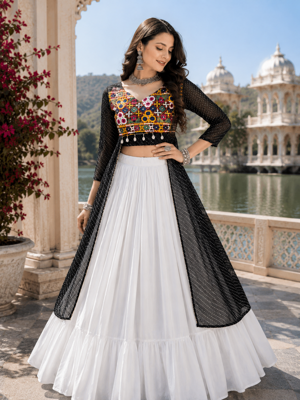Navratri Designer Ready To Wear Lehenga & Top (Copy) houseofpanchhi