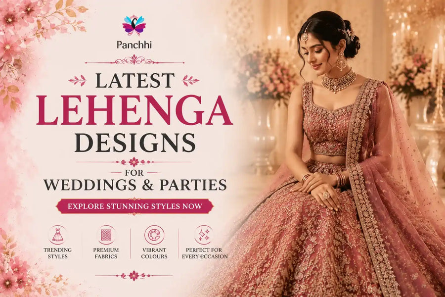 Latest Lehenga Designs for Weddings & Parties