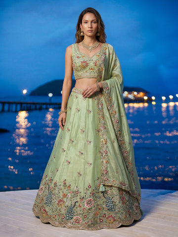 Mehendi Lehenga