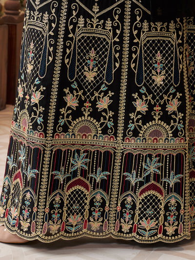 Chinon Fabric sequin embroidery Ready to wear Sharara & Kurta Set