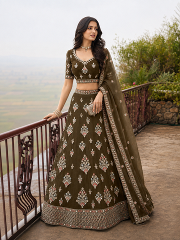 Mehendi Lehenga