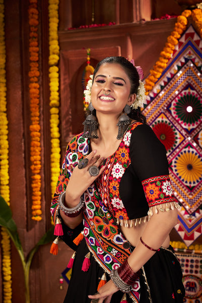 Green Colour Navratri Designer Hand Work Ready To Wear Lehenga Choli. (Copy) houseofpanchhi