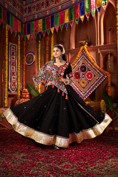 Green Colour Navratri Designer Hand Work Ready To Wear Lehenga Choli. (Copy) houseofpanchhi