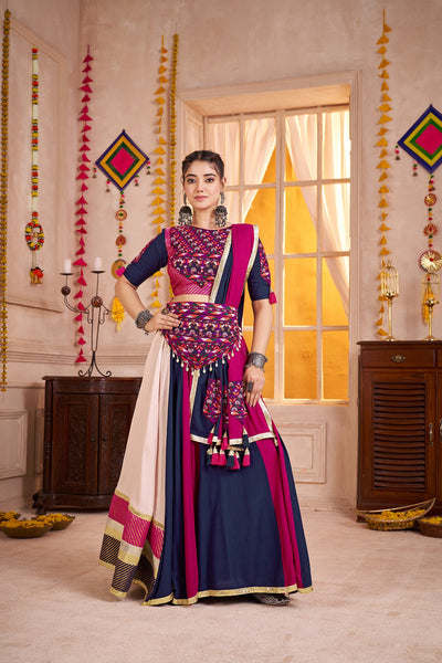 Navratri Designer print with katchi work Ready To Wear Lehenga Choli (Copy) houseofpanchhi