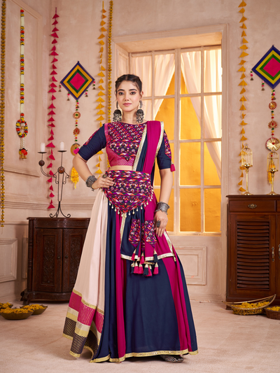 Navratri Designer Katchi work Ready To Wear Lehenga Choli houseofpanchhi