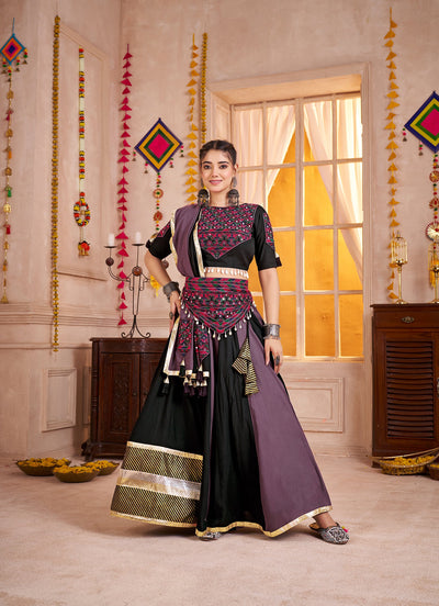 Navratri Designer print with katchi work Ready To Wear Lehenga Choli (Copy) houseofpanchhi