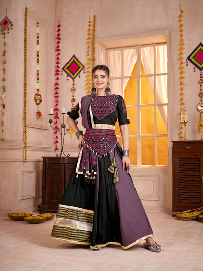 Navratri Designer Katchi work Ready To Wear Lehenga Choli houseofpanchhi