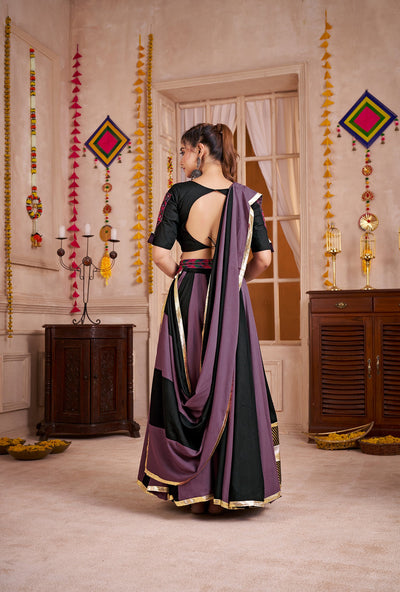 Navratri Designer print with katchi work Ready To Wear Lehenga Choli (Copy) houseofpanchhi