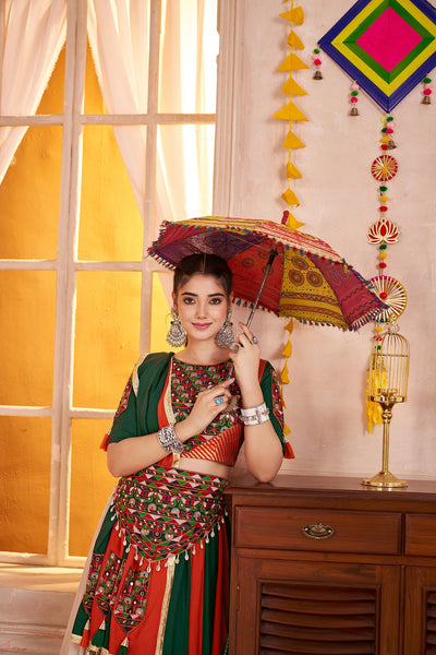 Navratri Designer print with katchi work Ready To Wear Lehenga Choli (Copy) houseofpanchhi