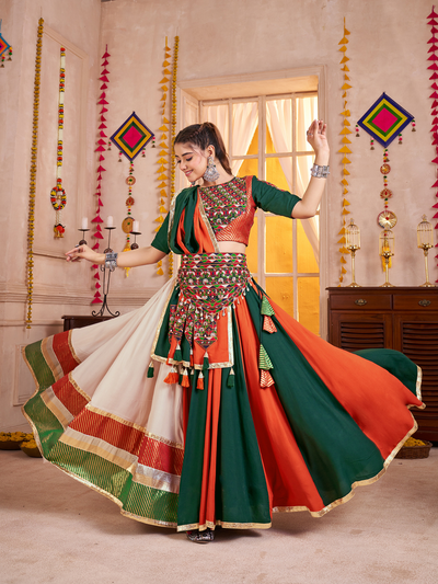 Navratri Designer Katchi work Ready To Wear Lehenga Choli houseofpanchhi