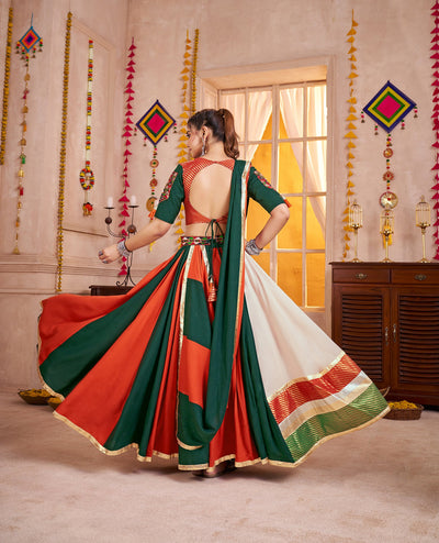 Navratri Designer print with katchi work Ready To Wear Lehenga Choli (Copy) houseofpanchhi