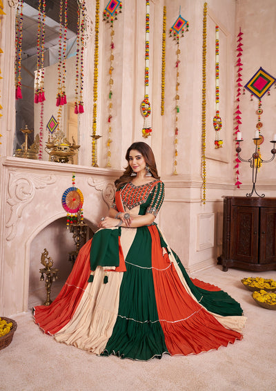 Navratri Designer Katchi work Ready To Wear Lehenga Choli houseofpanchhi