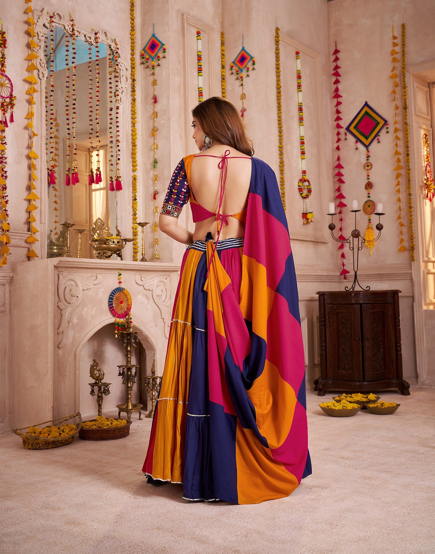 Navratri Designer Katchi work Ready To Wear Lehenga Choli houseofpanchhi