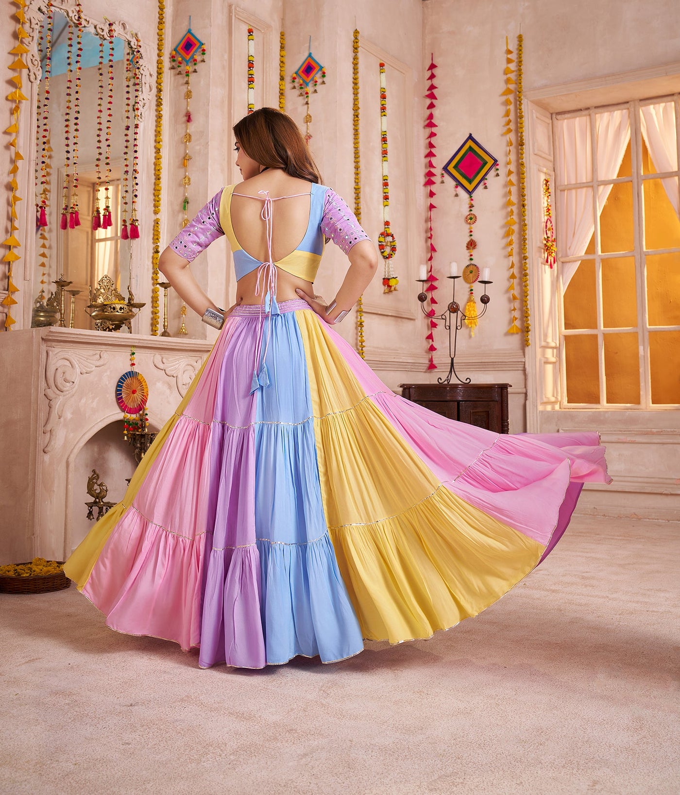 Navratri Designer Katchi work Ready To Wear Lehenga Choli houseofpanchhi