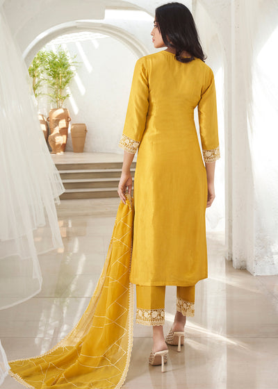 Dola Silk Fabric Designer Beaded Hand Work Ready to wear Salwar & Kurta SeT