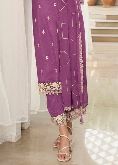 Dola Silk Fabric Designer Beaded Hand Work Ready to wear Salwar & Kurta SeT