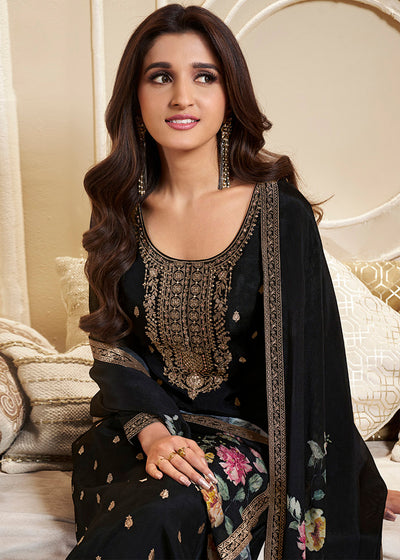 Dola Silk Fabric Designer Zardosi Hand Work Ready to wear Salwar & Kurta Set