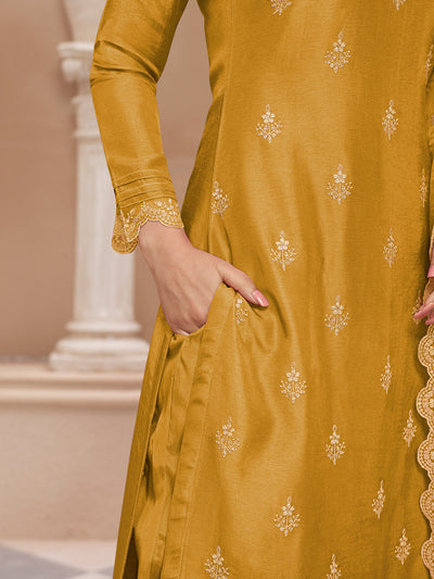 Dola Silk Fabric threadwork buttas Ready to wear Salwar & Kurta Set