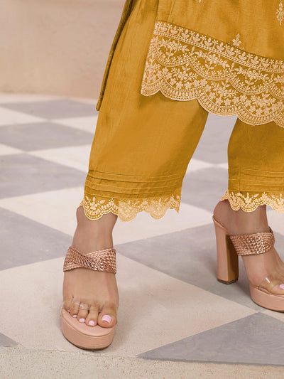 Dola Silk Fabric threadwork buttas Ready to wear Salwar & Kurta Set