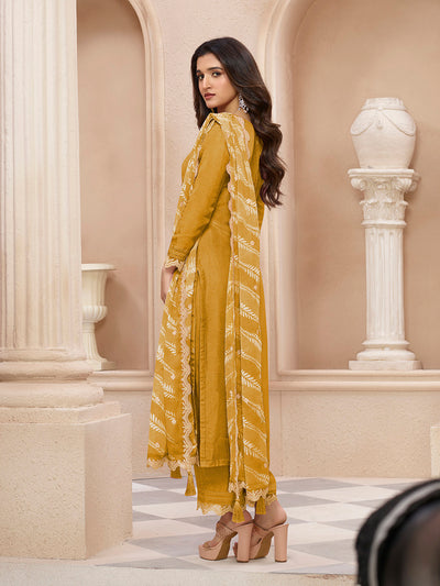Dola Silk Fabric threadwork buttas Ready to wear Salwar & Kurta Set