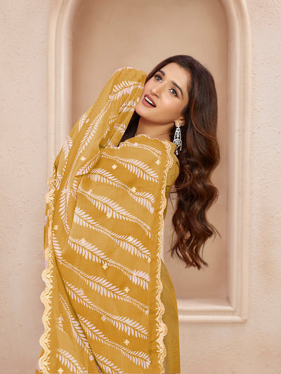 Dola Silk Fabric threadwork buttas Ready to wear Salwar & Kurta Set