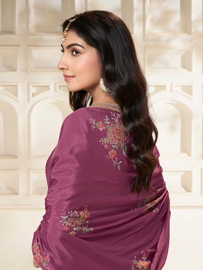 Dola silk Fabric sequin embroidery Ready to wear Sharara & Kurta Set