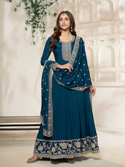 Chinon Fabric sequin embroidery Ready to wear Sharara & Kurta Set