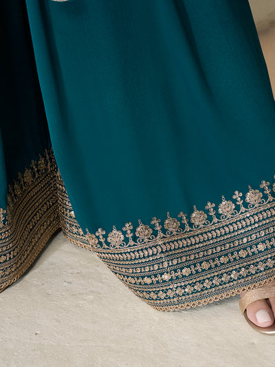 Chinon Fabric sequins embroidery Ready to wear Sharara & Kurta Set