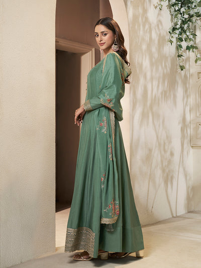 Dola silk Fabric sequin embroidery Ready to wear Sharara & Kurta Set