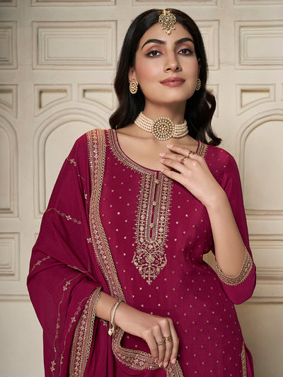 Chinon Fabric sequins embroidery Ready to wear Sharara & Kurta Set