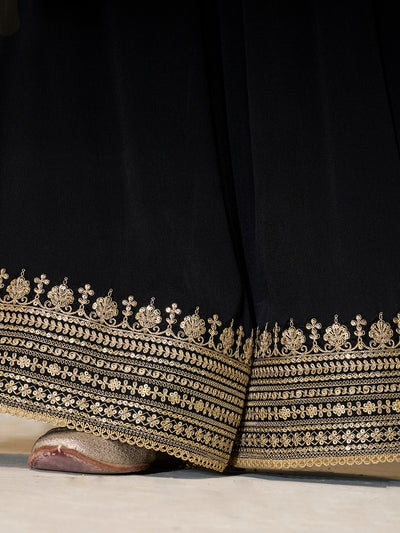 Chinon Fabric sequins embroidery Ready to wear Sharara & Kurta Set