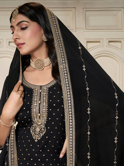 Chinon Fabric sequins embroidery Ready to wear Sharara & Kurta Set