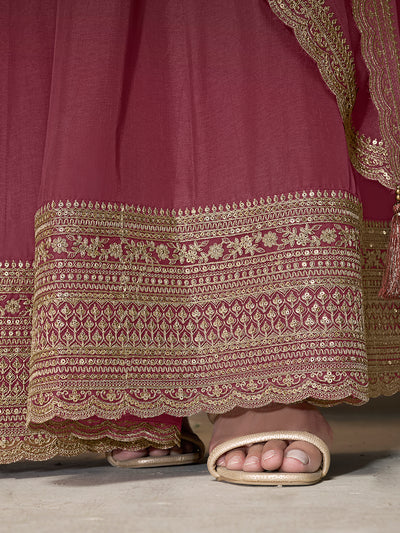 Dola silk Fabric sequin embroidery Ready to wear Sharara & Kurta Set