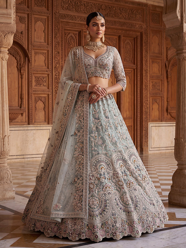 Net Embroidered Lehenga Set House of Panchhi