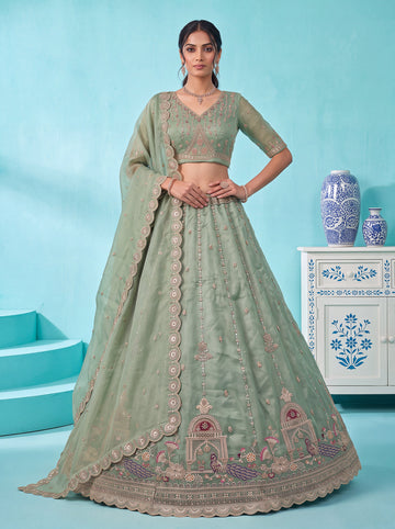 Mehendi Lehenga