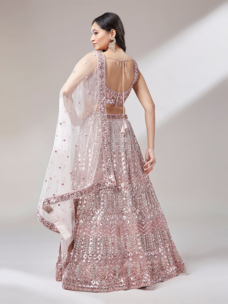 Net Mirror Sequins Embroiderey Semi Stitched Lehenga Choli net-mirror-sequins-embroiderey-semi-stitched-lehenga-choli