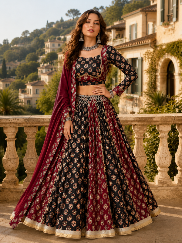 Multicolor Navratri Designer Ready To Wear Lehenga Set (Copy) houseofpanchhi