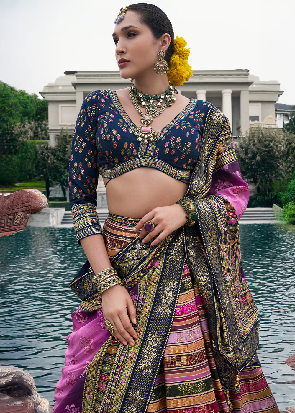 Designer Smooth Silk Ready to Wear Lehenga Choli With Sequence Work House of Panchhi