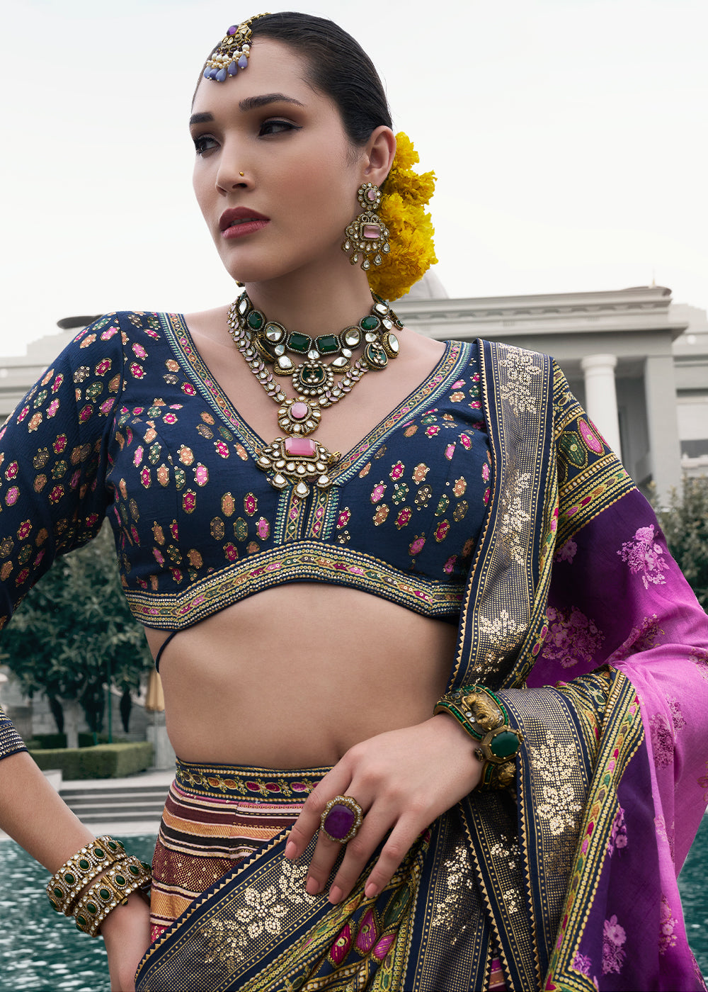 Designer Smooth Silk Ready to Wear Lehenga Choli With Sequence Work House of Panchhi