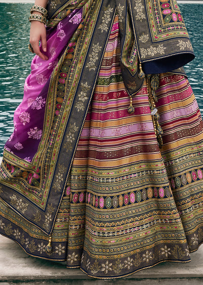 Designer Smooth Silk Ready to Wear Lehenga Choli With Sequence Work House of Panchhi