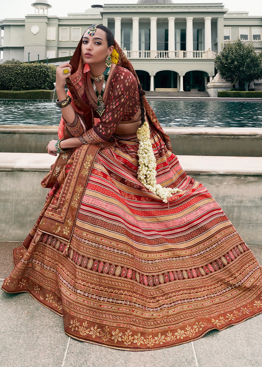 Designer Smooth Silk Ready to Wear Lehenga Choli With Sequence Work House of Panchhi