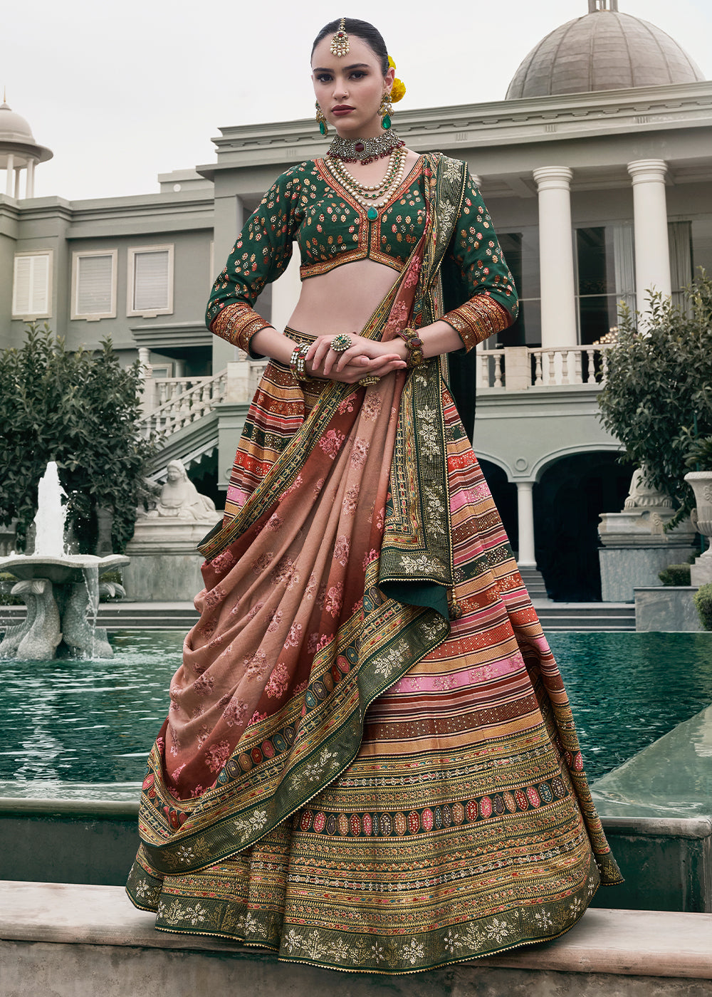 Designer Smooth Silk Ready to Wear Lehenga Choli With Sequence Work House of Panchhi