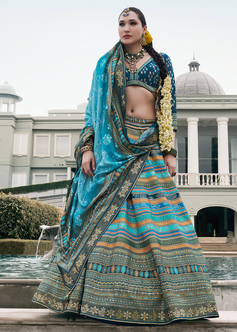 Designer Smooth Silk Ready to Wear Lehenga Choli With Sequence Work House of Panchhi
