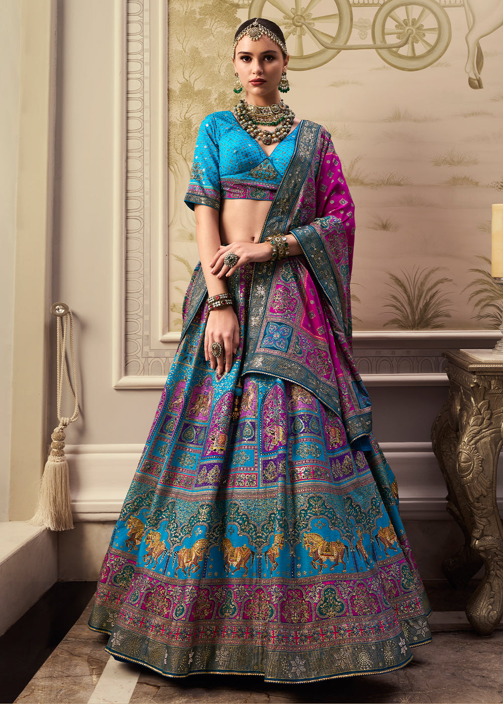 Designer Silk Ready to Wear Lehenga Choli With Sequence Work