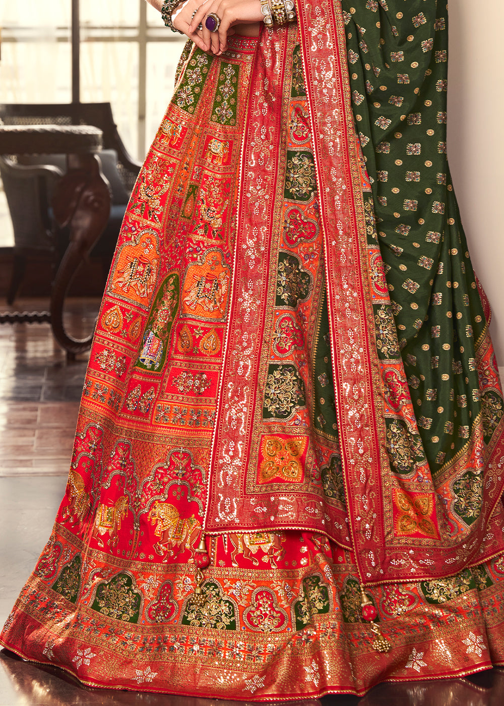 Designer Silk Ready to Wear Lehenga Choli With Sequence Work