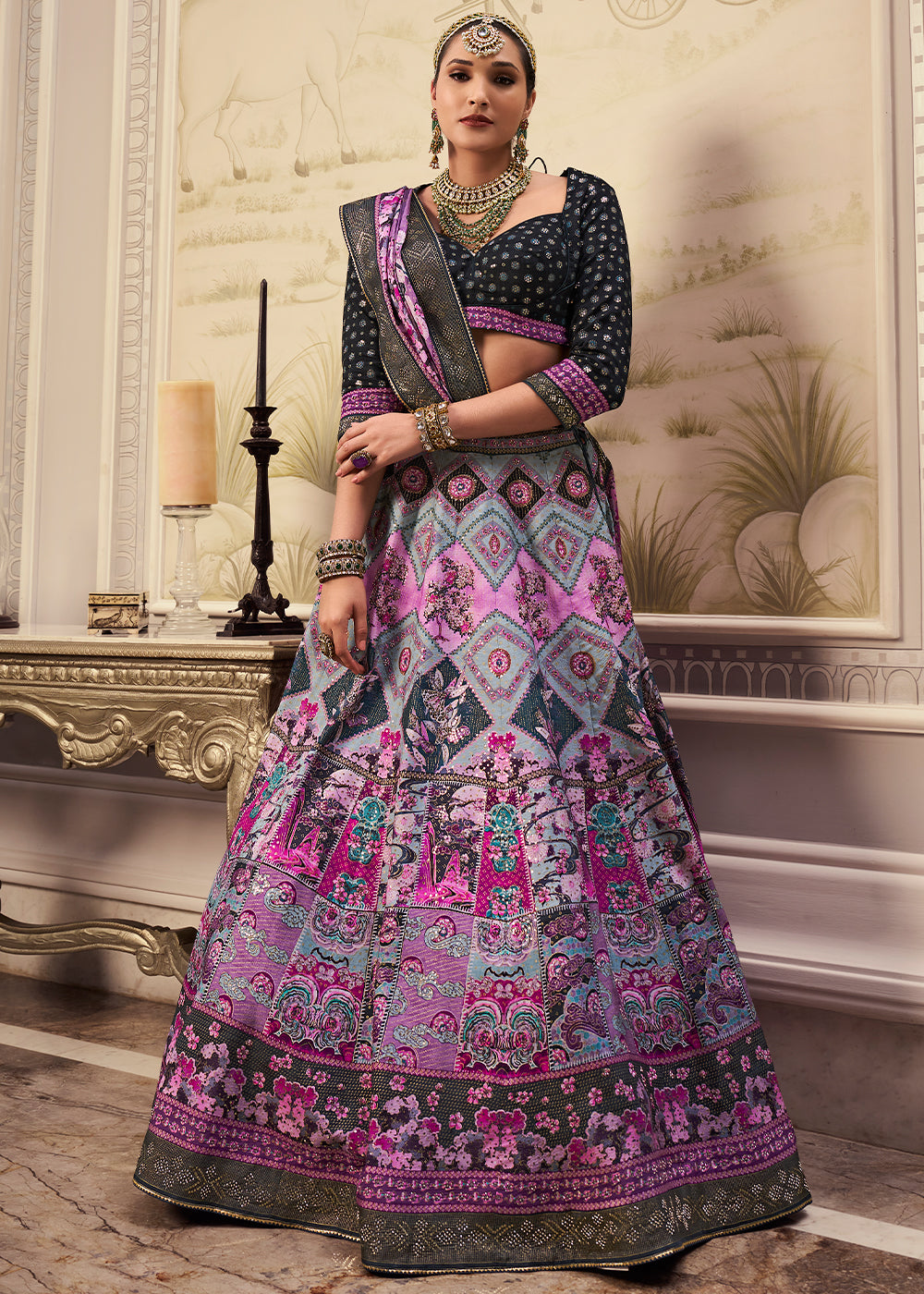 Designer Silk Ready to Wear Lehenga Choli With Sequence Work