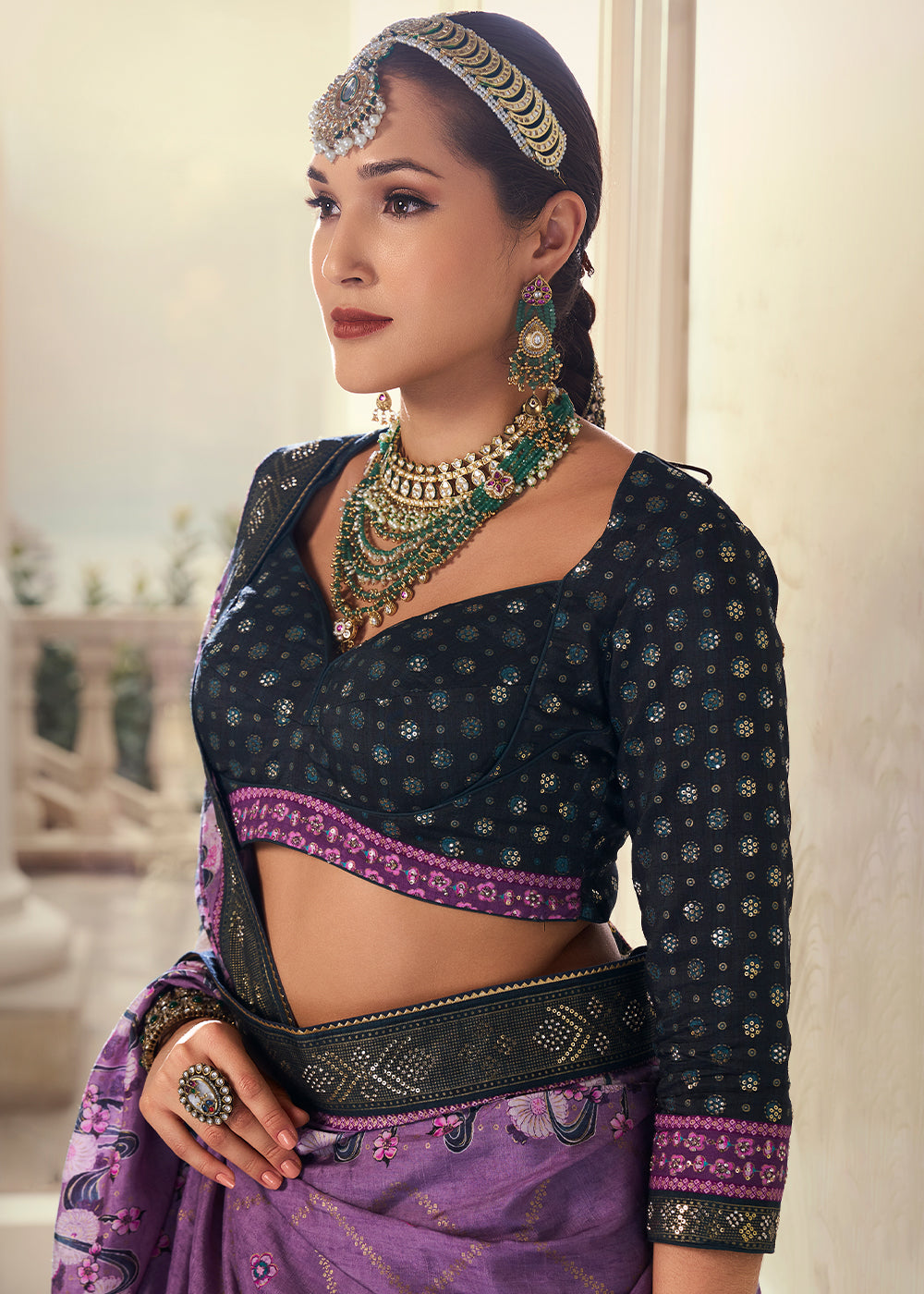 Designer Silk Ready to Wear Lehenga Choli With Sequence Work